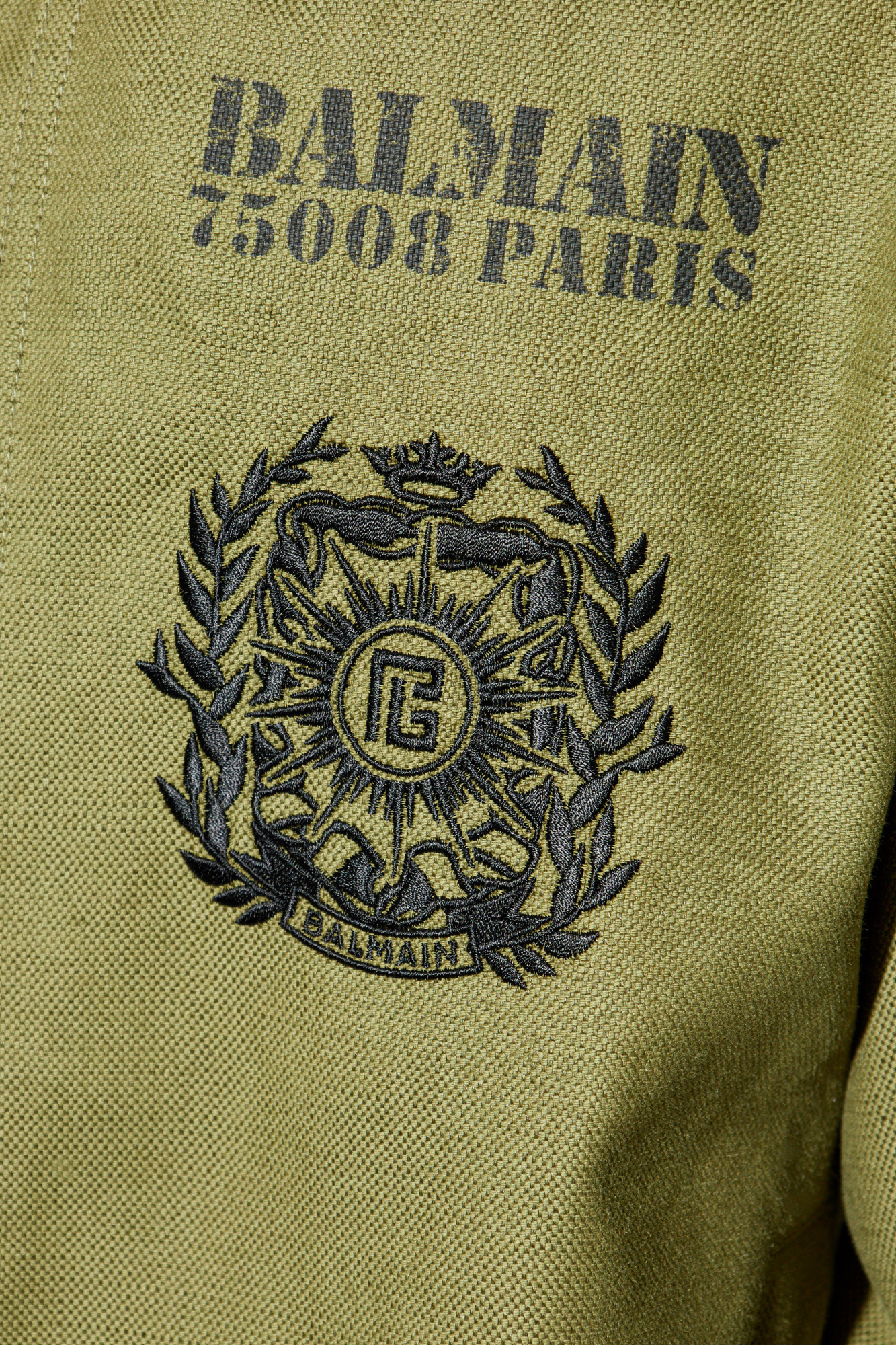 Green Jacket with logo Balmain - Vitkac AS